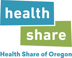 Evolve Health Cares with Health+Share+of+Oregon+Logo